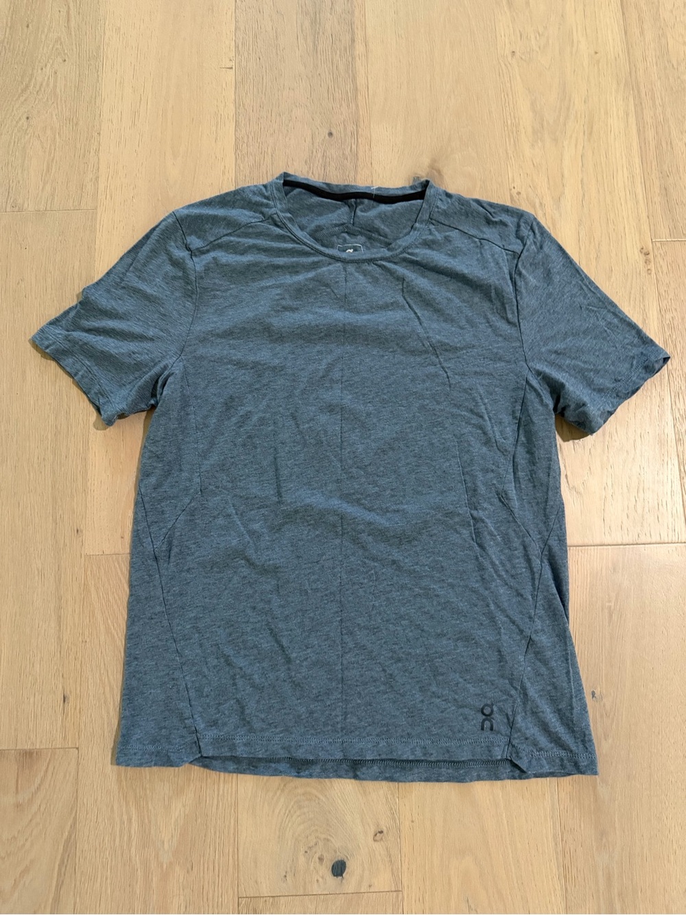 On Running Men's Short Sleeve Performance Tee in Heather Slate